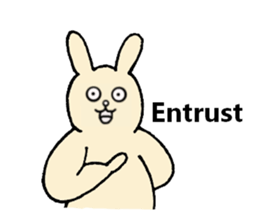 Insolent sticker of the fat rabbit sticker #7273821