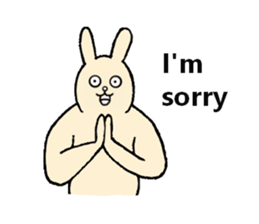 Insolent sticker of the fat rabbit sticker #7273822