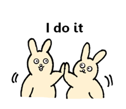 Insolent sticker of the fat rabbit sticker #7273824