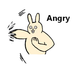 Insolent sticker of the fat rabbit sticker #7273827