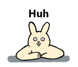 Insolent sticker of the fat rabbit sticker #7273829