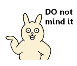 Insolent sticker of the fat rabbit sticker #7273834
