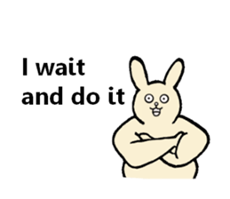 Insolent sticker of the fat rabbit sticker #7273835