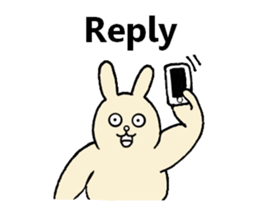 Insolent sticker of the fat rabbit sticker #7273836