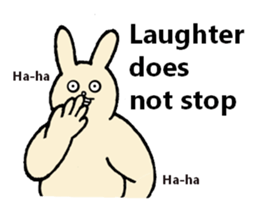 Insolent sticker of the fat rabbit sticker #7273838