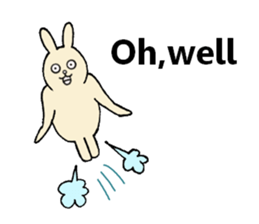 Insolent sticker of the fat rabbit sticker #7273840