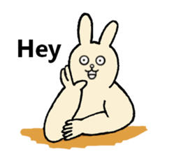 Insolent sticker of the fat rabbit sticker #7273841