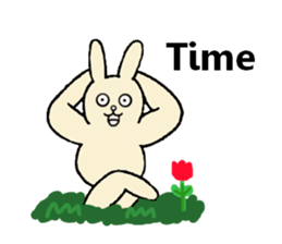 Insolent sticker of the fat rabbit sticker #7273842