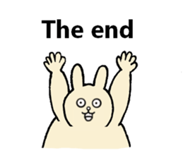 Insolent sticker of the fat rabbit sticker #7273843