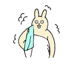 Insolent sticker of the fat rabbit sticker #7273852