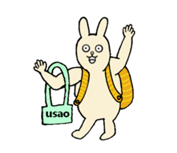 Insolent sticker of the fat rabbit sticker #7273854