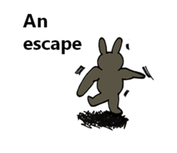 Insolent sticker of the fat rabbit sticker #7273855