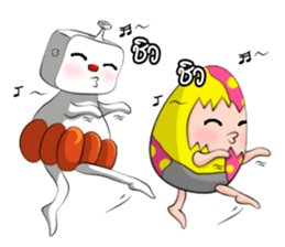 Bonlin egg & GJ pumpkin (Thai Edition) sticker #7274639
