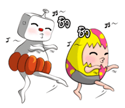 Bonlin egg & GJ pumpkin (Thai Edition) sticker #7274639