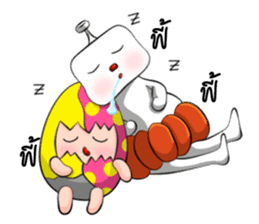 Bonlin egg & GJ pumpkin (Thai Edition) sticker #7274644