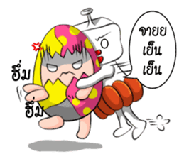 Bonlin egg & GJ pumpkin (Thai Edition) sticker #7274648