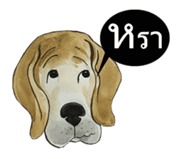 Croissant dog sticker #7275036