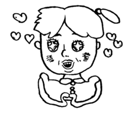 cute girl"Yukippe" sticker #7275423