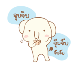 little sweetie elephant sticker #7275714