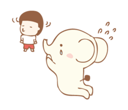 little sweetie elephant sticker #7275719