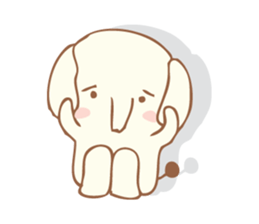 little sweetie elephant sticker #7275724