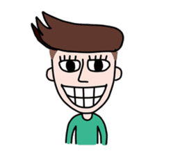 Somtuk : Smiling Boy. sticker #7276256