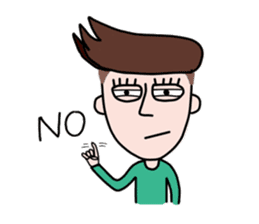 Somtuk : Smiling Boy. sticker #7276262