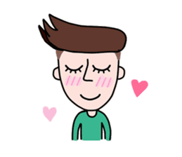 Somtuk : Smiling Boy. sticker #7276268