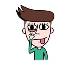 Somtuk : Smiling Boy. sticker #7276270