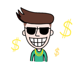 Somtuk : Smiling Boy. sticker #7276271