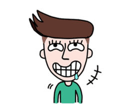 Somtuk : Smiling Boy. sticker #7276275