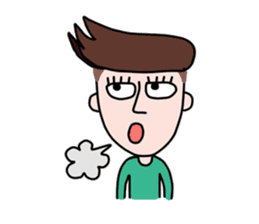 Somtuk : Smiling Boy. sticker #7276276