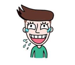 Somtuk : Smiling Boy. sticker #7276277