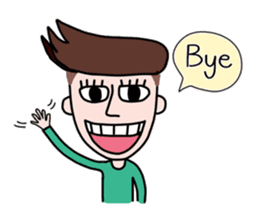 Somtuk : Smiling Boy. sticker #7276282