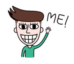 Somtuk : Smiling Boy. sticker #7276283