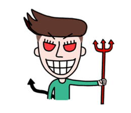 Somtuk : Smiling Boy. sticker #7276287