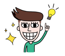 Somtuk : Smiling Boy. sticker #7276288