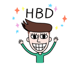 Somtuk : Smiling Boy. sticker #7276295