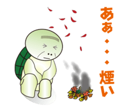 Turtle old man think sticker #7276540