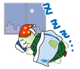 Turtle old man think sticker #7276561