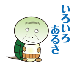 Turtle old man think sticker #7276567
