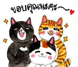 Cats Family by Kamijn sticker #7276817