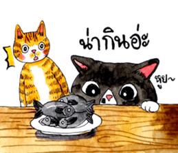 Cats Family by Kamijn sticker #7276820