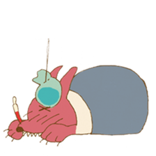 poor wolf sticker #7276953