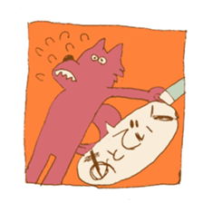 poor wolf sticker #7276971