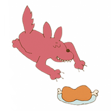 poor wolf sticker #7276975