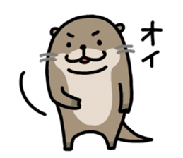 Cute otter sticker sticker #7277937