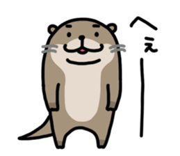 Cute otter sticker sticker #7277940