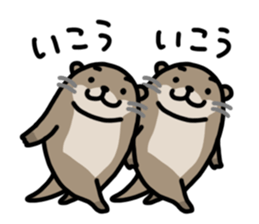 Cute otter sticker sticker #7277941