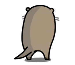 Cute otter sticker sticker #7277946